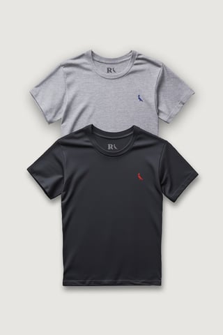 Kit 2 Camisetas Básicas Gota E Brasa Pica-pau Bordado