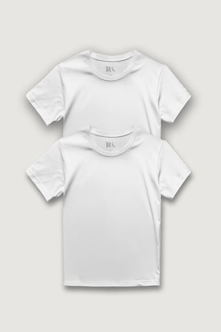 Kit 2 Camisetas Básica Branca
