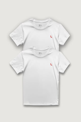 Kit 2 Camisetas Brasa Branca Pica Pau Bordado