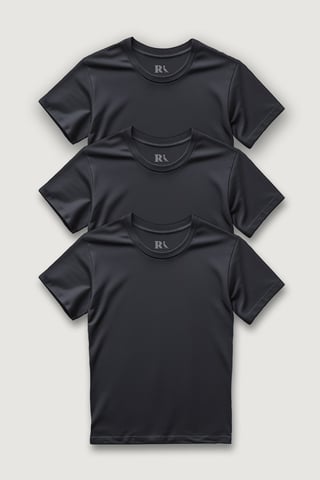Kit 3 Camisetas Básica Preta